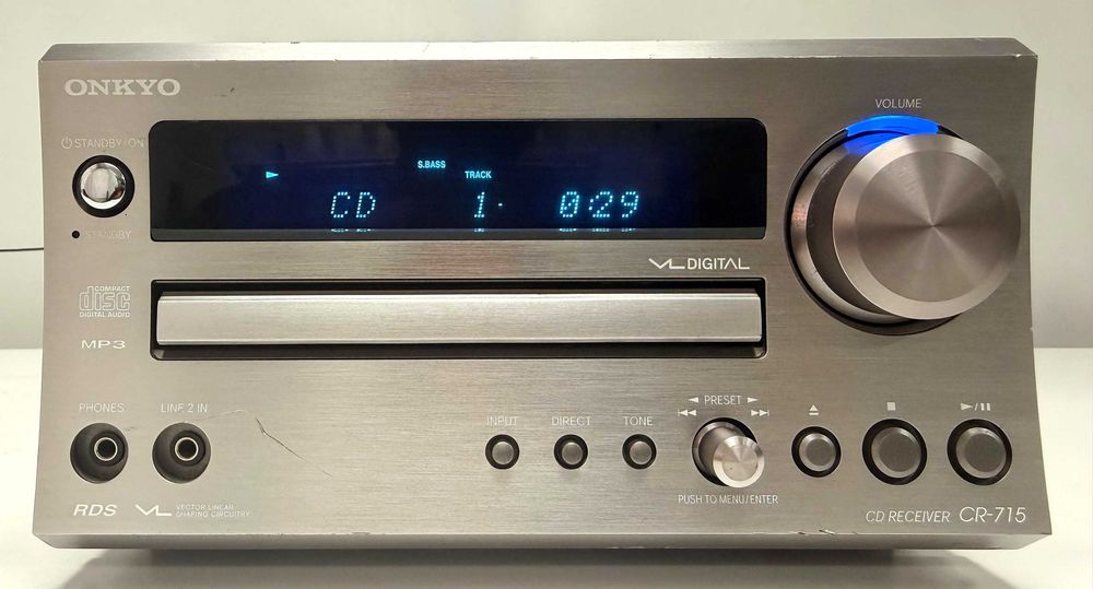 Amplificator Onkyo CR-715 Japan CD Receiver Digital Subwoofer Pre Out Aluminiu