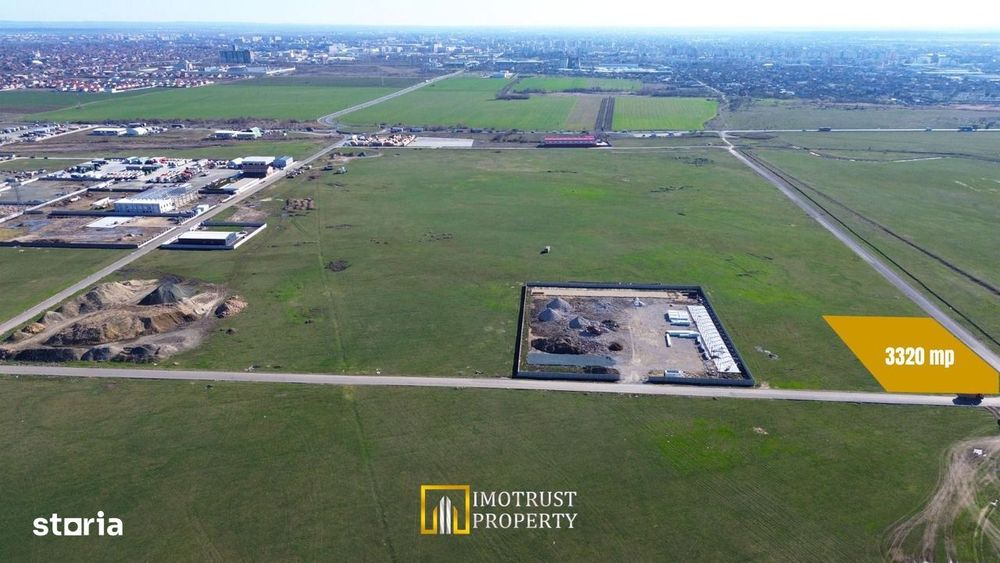 Teren industrial de vânzare Arad – 3.320 mp | PUZ aprobat | acces DN7