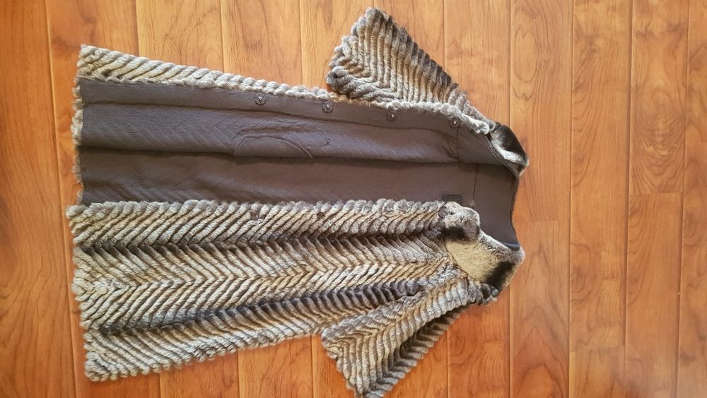 Шубка-пальто шиншилла/кролик