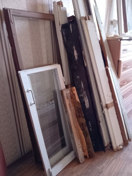 Отдам окна б/у бесплатно