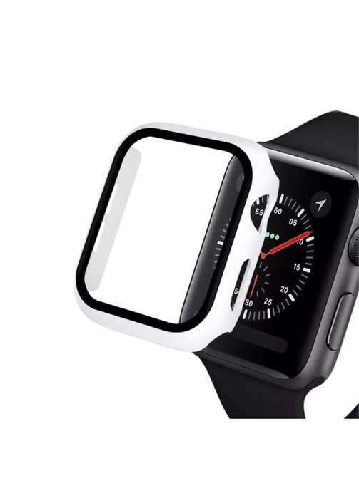 Husa Carcasa Ceas Apple Watch Margine Silicon Fata Glass Orice Marime