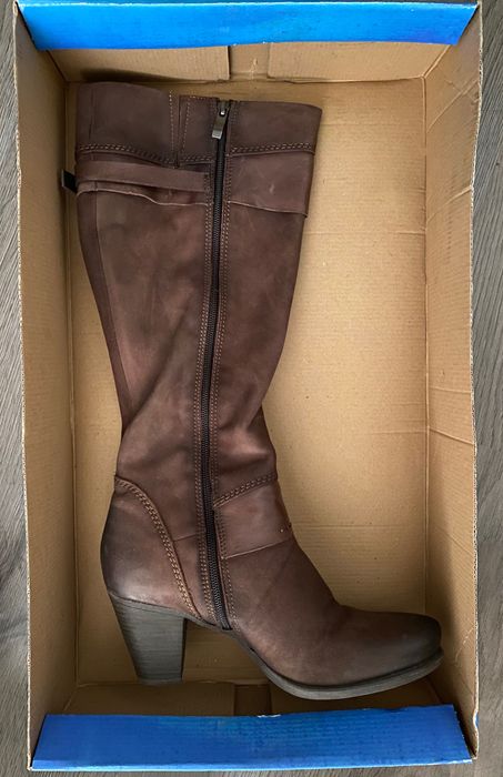 Дамски ботуши Marco Tozzi от естествена кожа. Размер 40