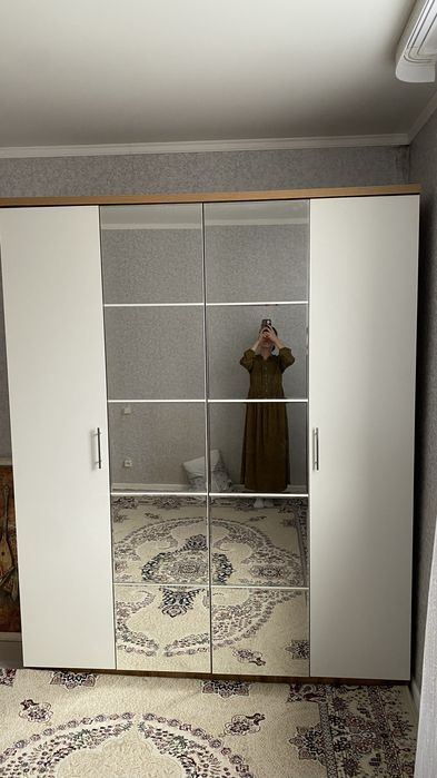 Распашной шкаф с зеркалом