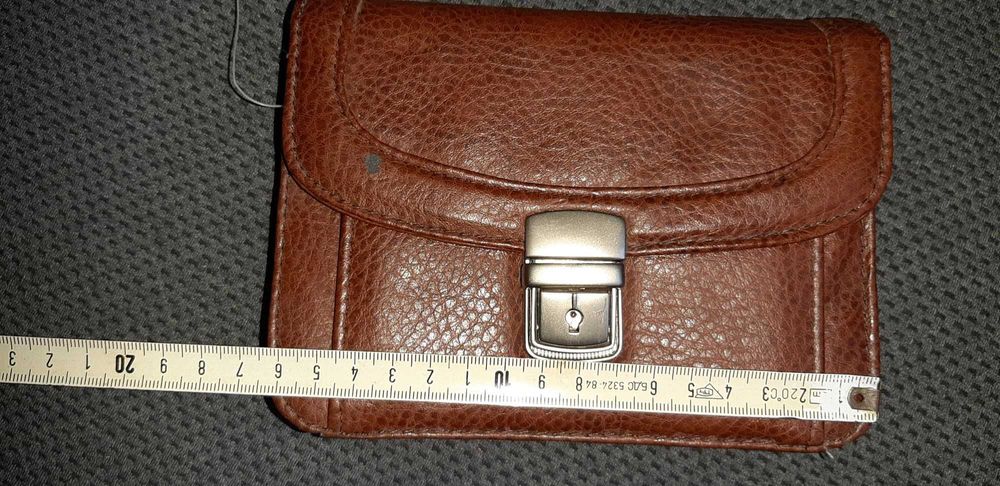 Ретро мъжка кожена чантичка