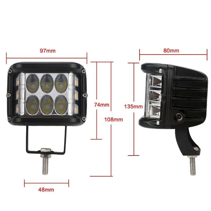 Proiector proiectoare Led 60W 12-24V Spot Moto ATV Auto Suv Nou