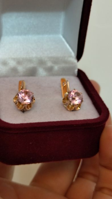 Советские серьги 583 пробы