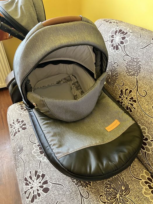 Carucior Krasuman 3 în 1 Nexxo – Negru cu Gri