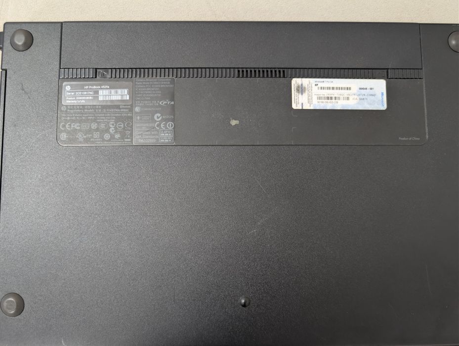 HP ProBook 4525s 15.6" / 4GB RAM / 500GB HDD / Windows 10 Pro