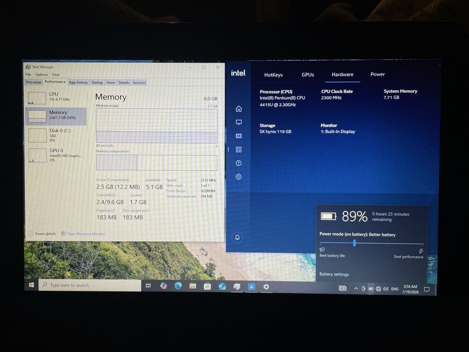 Laptop Dell Latitude 3380/13.3” Intel Pentium  4415U 8gb\128 SSD