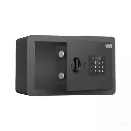 Seyf deli Сейф Deli AE680 черный 6кг 200x300x200 Скидки !!! Акция !!!