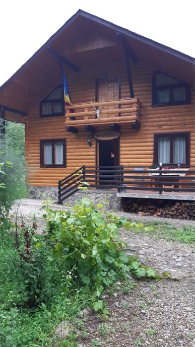 Cabana lemn lângă râu, sat Costeşti