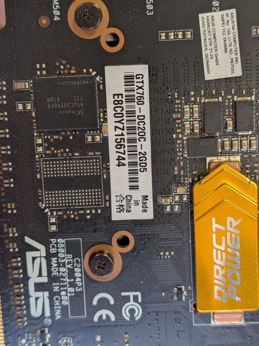 Placa video Asus GTX760-DC20C-2GD5