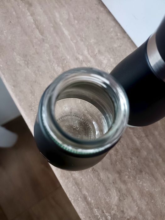 Set solnițe Salt & Pepper, inox, noi, cu eticheta, negru