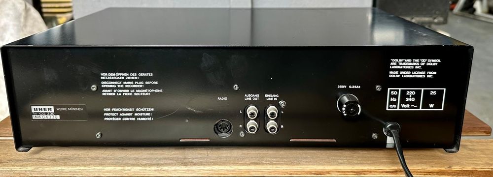 Deck UHER CG 330, Technics RS- B405,  Harman Kardon TD212,