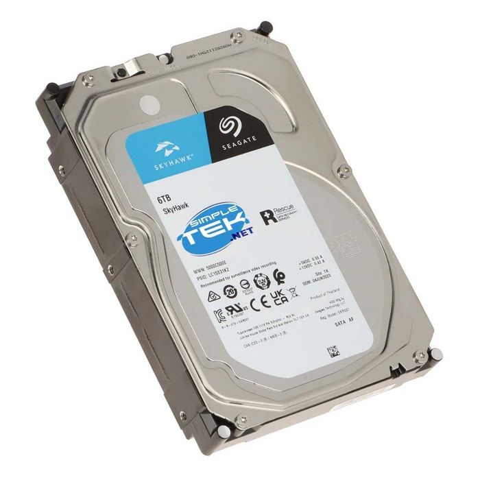 Hard Disk Seagate Skyhawk 6TB 256MB SATA3 pentru PC NAS NVR DVR Nou Sigilat