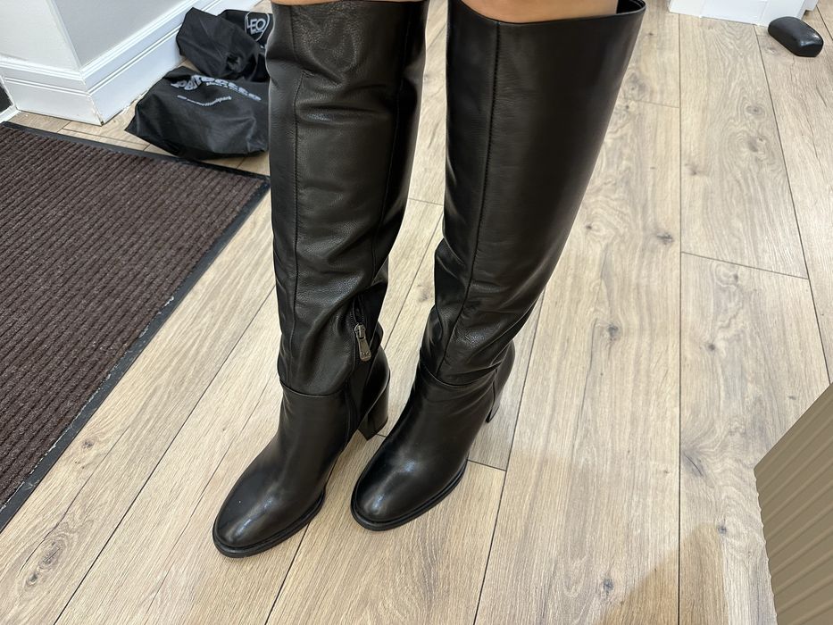 Зимние сапоги нат.кожа