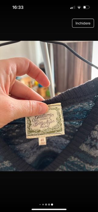 Vesta de lana naturala