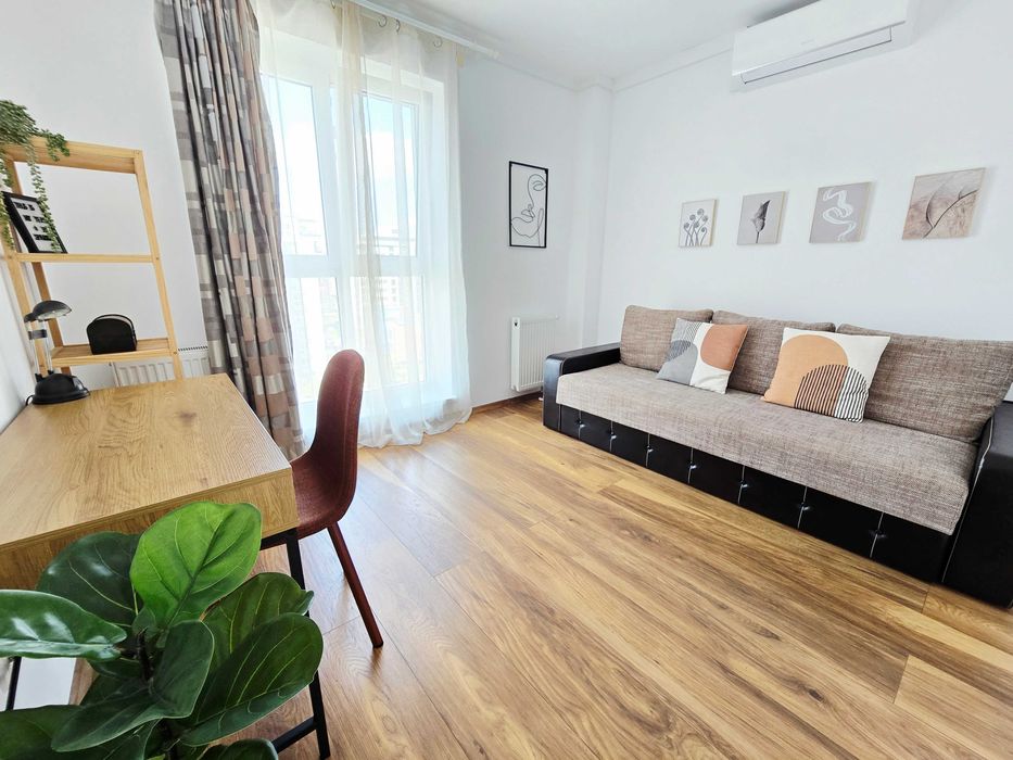 Apartament 3 camere mobilat, 2 bai, 3 unitati AC+parcare, 5 min Coresi
