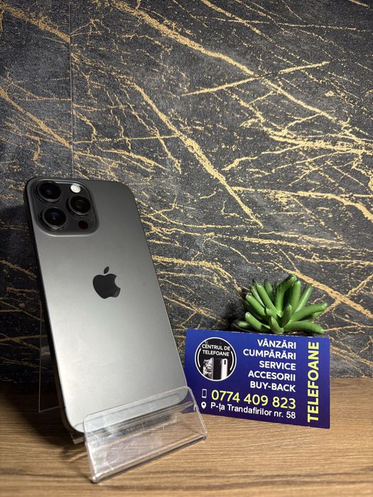 Iphone 15 Pro Max/256 GB/Garantie 2Ani Centrul de Telefoane/Rate