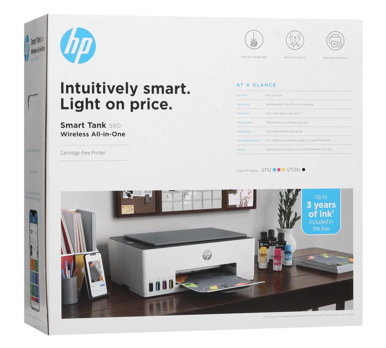 Струйный МФУ HP Smart Tank 580 All-in-One Printer