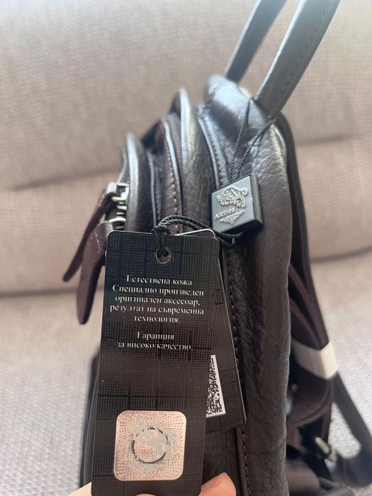 Дамска раница от естествена кожа Арт93