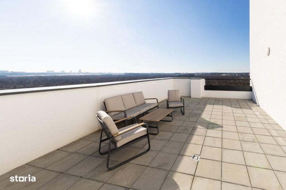 Apartament cu 3 camere de închiriat 89 utili + 50 terasa Băneasa