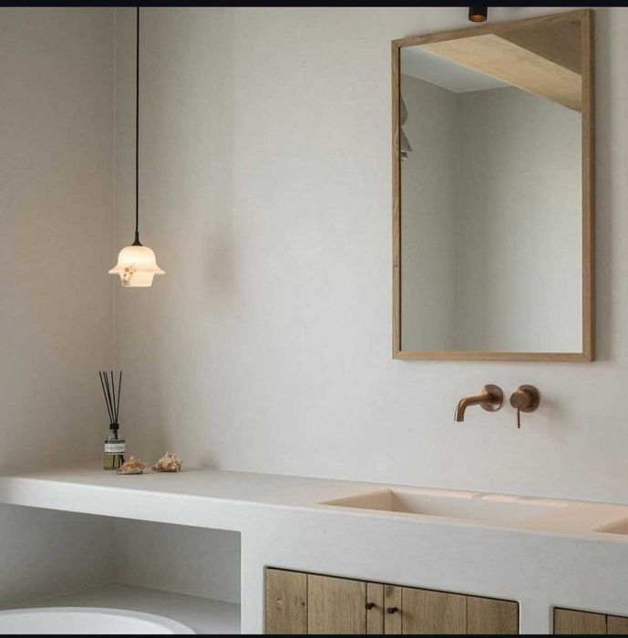 Бесшовное микроцементное покрытие