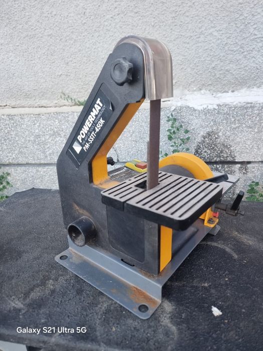 Лентов шлайф и дисков шмиргел Powermat PM-SSTT-450K – 450W