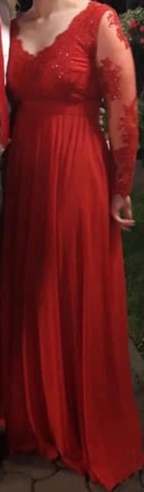 Rochie lungă roșie