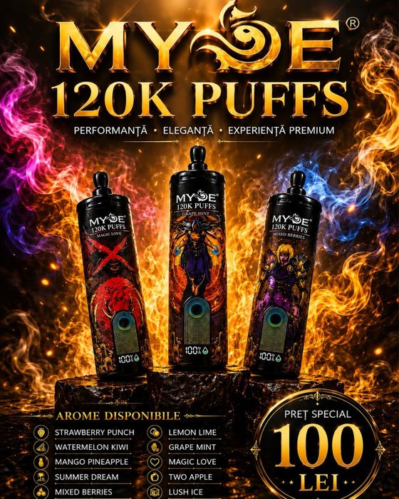 Vape MYDE 120k Puffs | Diverse arome