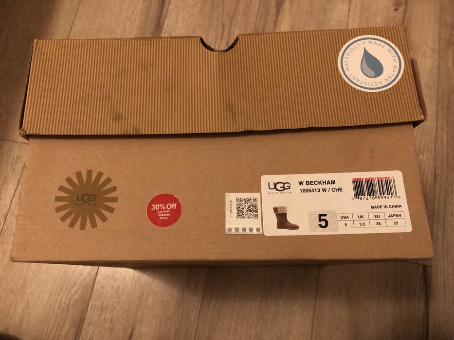 Cizme Ugg maro, imblanite - marimea 36