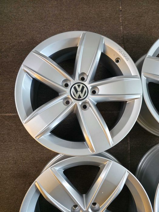 4 Jante Aliaj 5x112 16'' OEM VW Caddy T-Roc Golf Passat Touran Sharan / Skoda Octavia Yeti Karoq - 6J ET 43 !