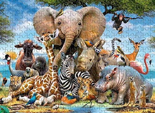 Lumea animalelor puzzle 1000