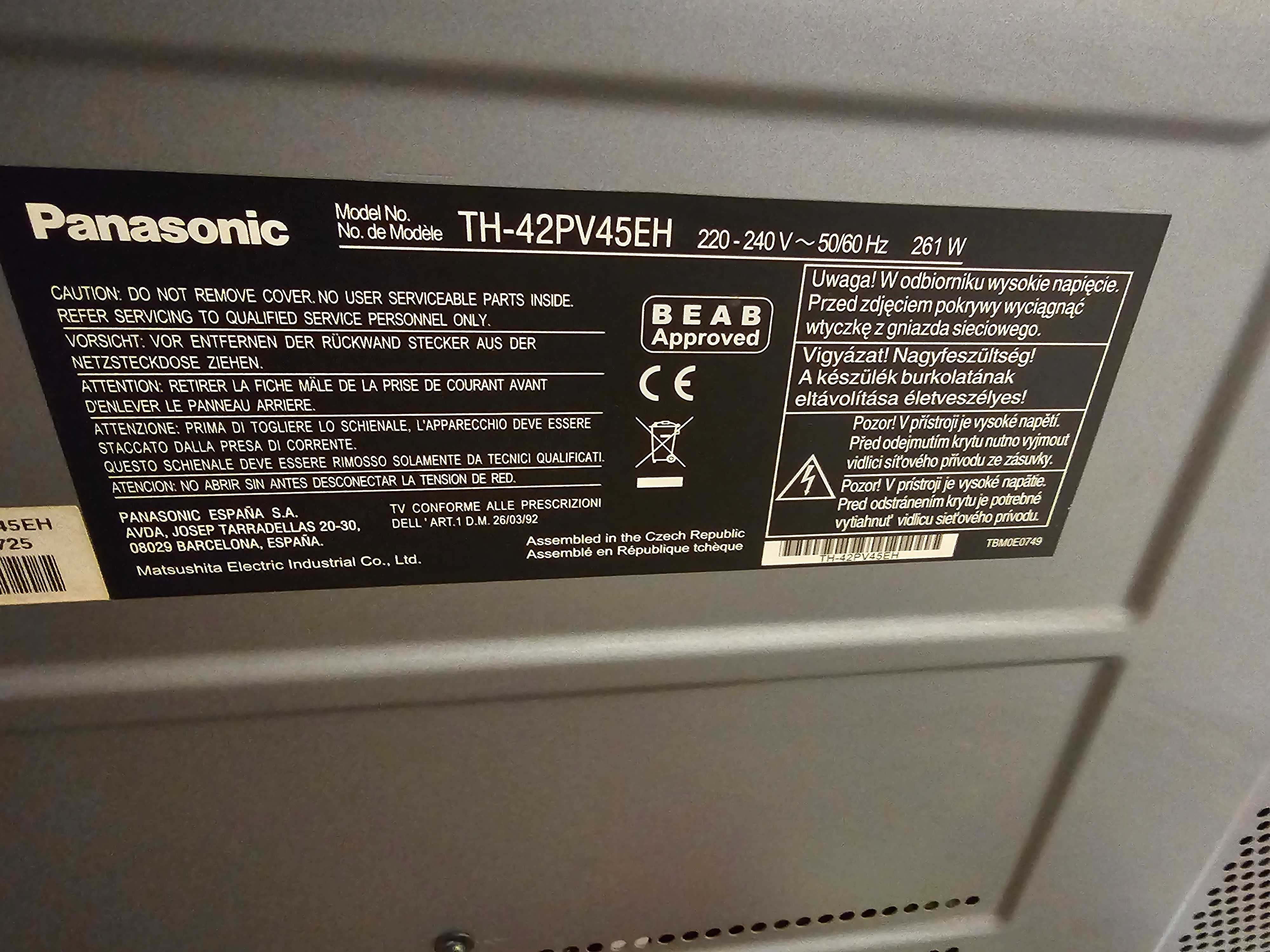Продавам плазмен телевизор PANASONIC VIERA 43 инча гр. Варна Аспарухово ...