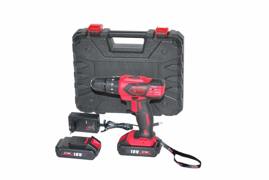 Акумулаторен ударен винтоверт EDON 18V, 28Nm, 2 батерии , зарядно