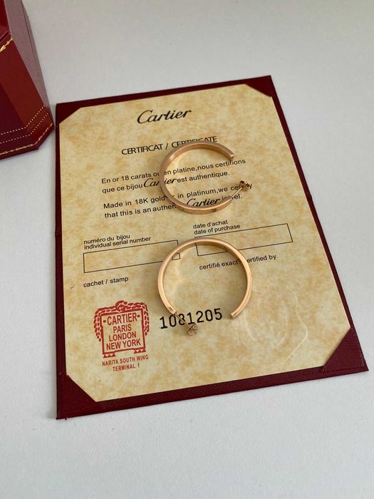 Cercei Cartier LOVE Rose Gold 750 Diamond