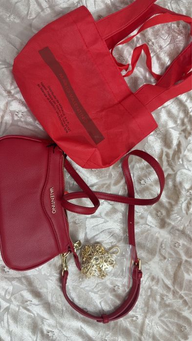 Geanta valentino originala-rosie