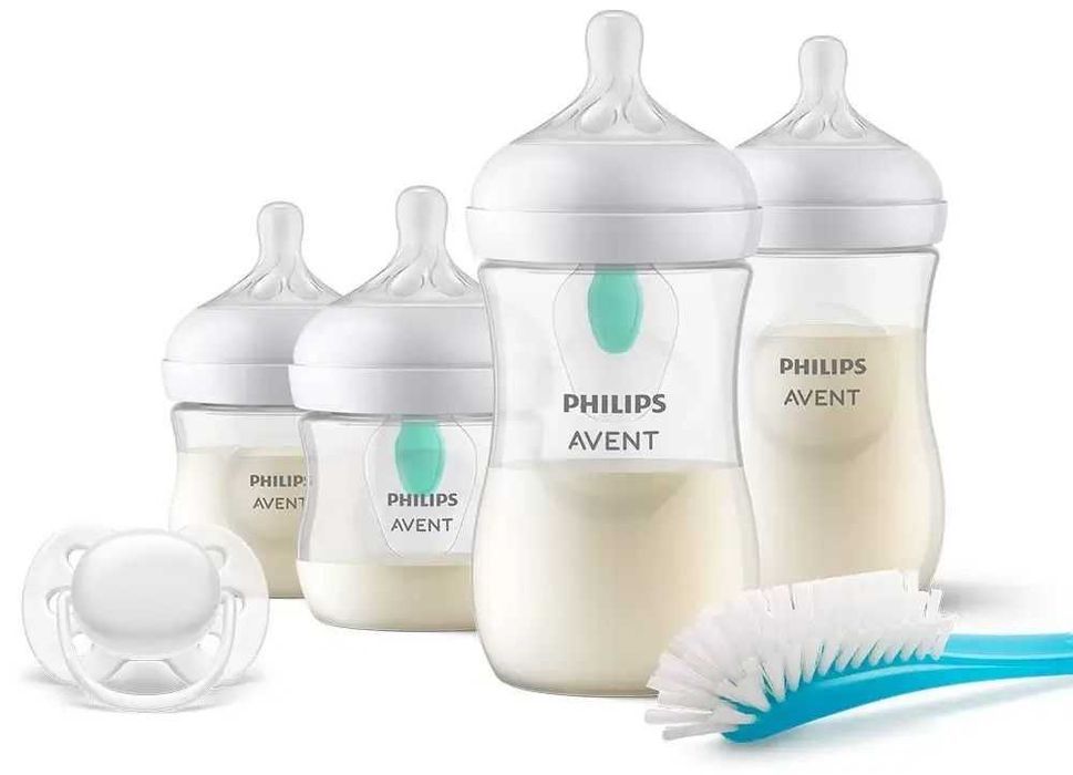 Комплект за новородено Philips Avent - Natural Response, с 2 броя клапи AirFree и 4 броя шишета