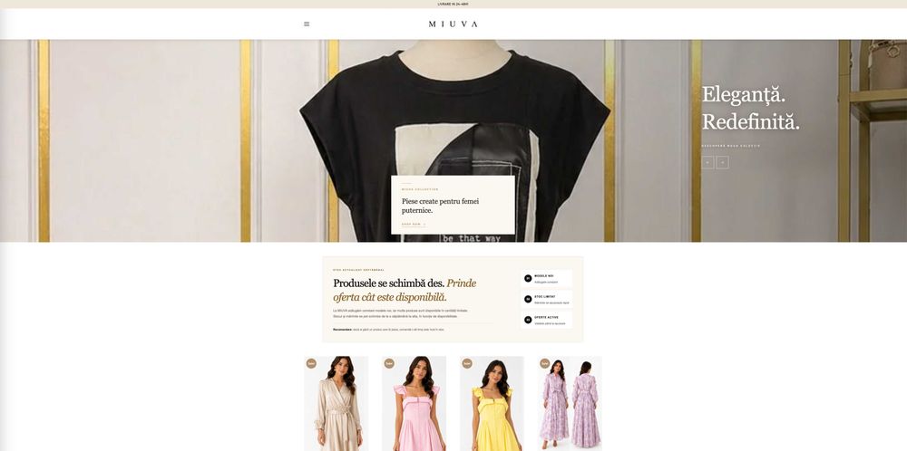 Creare magazin online / website profesional — de la 200€