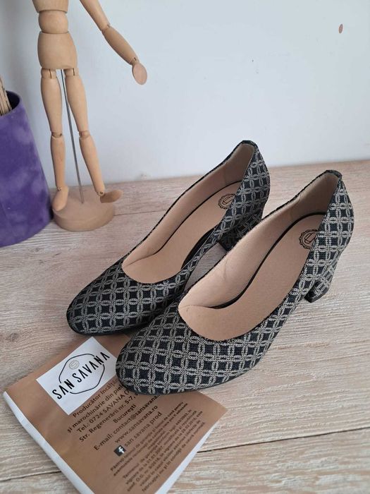 Pantofi piele naturala