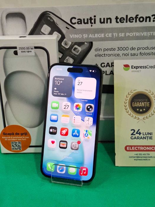 Iphone 15 128GB 89% bateria (AG44 Bc2 B:6545)-garantie 2 ani!