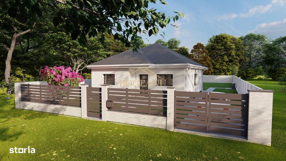 BG124-Teren cu Aut.Constr Proiect Casa parter 614 mp
