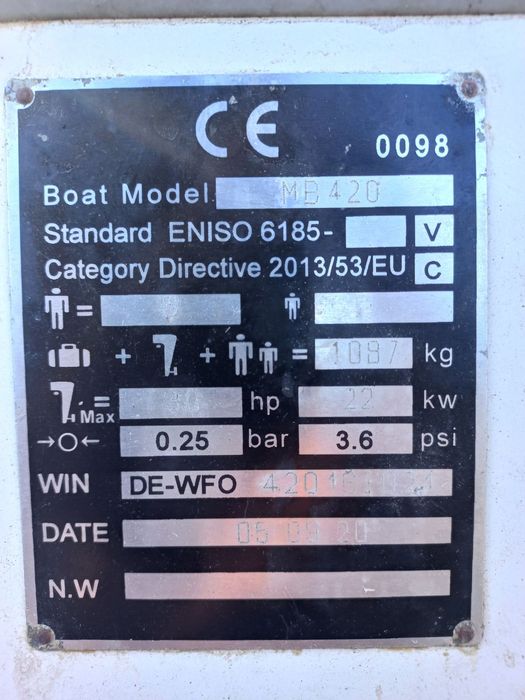 Гумена лодка Зандер 4,2м.