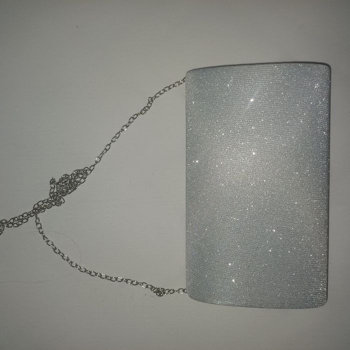 Чанта за бал - сребърна