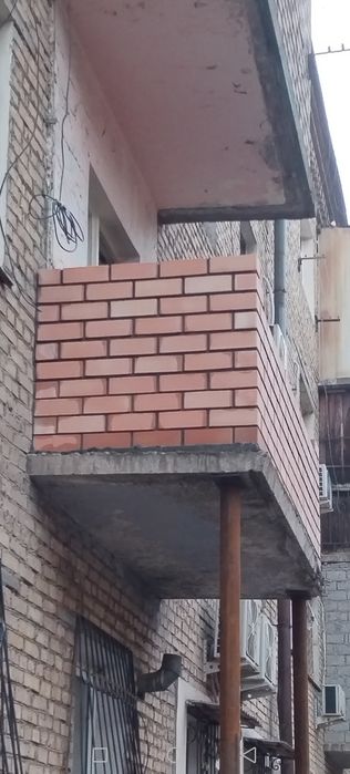 Кладка балкон. Балконга облицовка терамизi