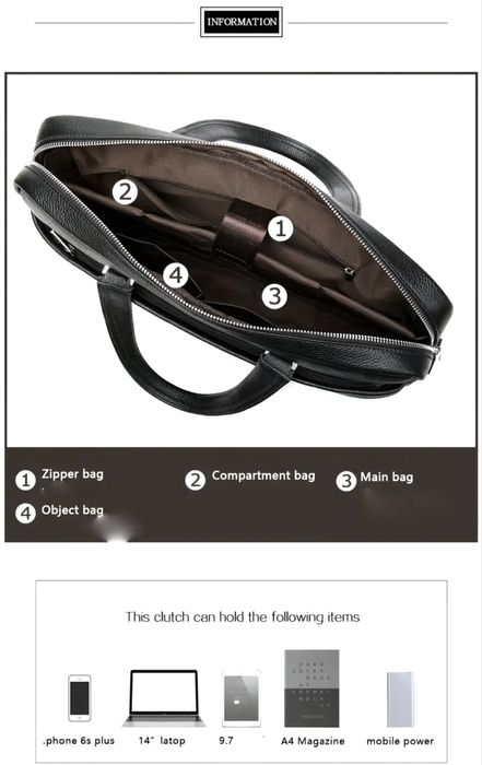 Мъжки бизнес кежуал (Чанта за лаптоп с премиум дизайн) -10% Промоция!