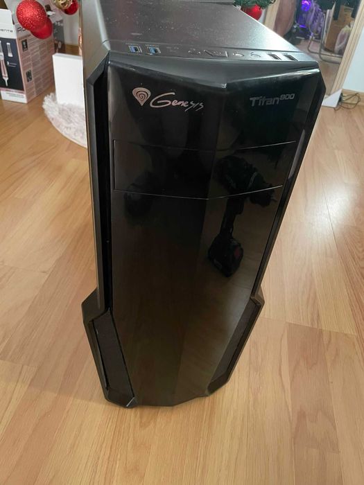 Carcasa gaming Genesis Titan 800 Green + sursa IGGY 550W