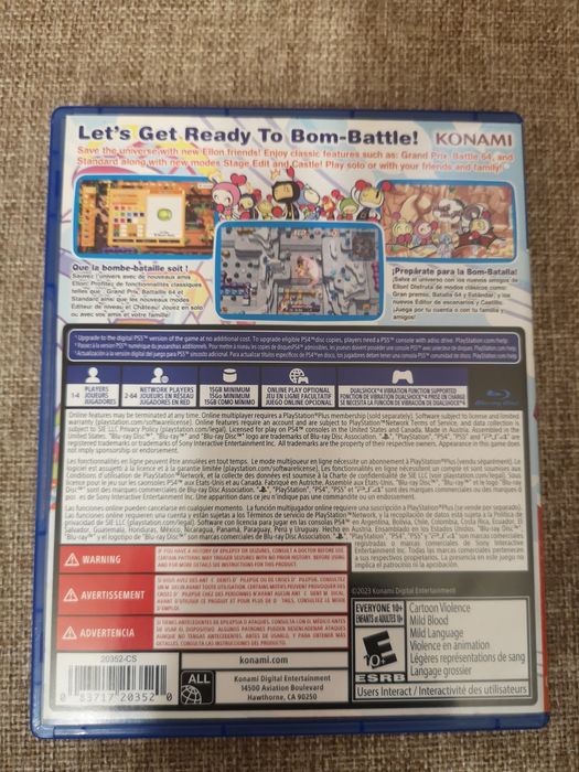 Playstation 5, super bomberman R2,диск,игра