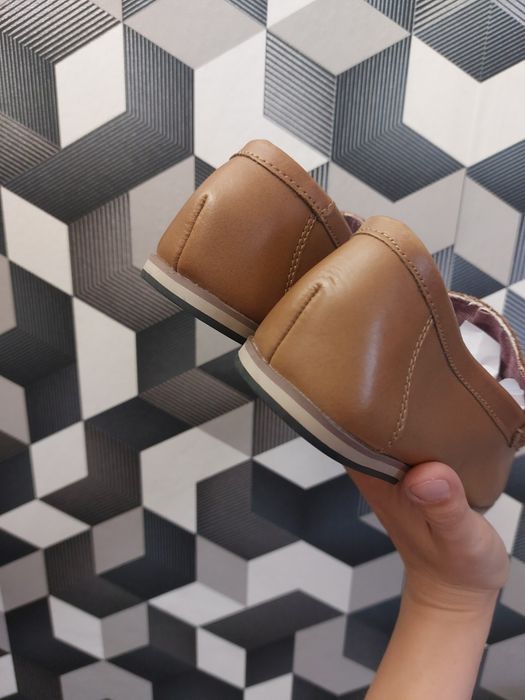 Mocasini din piele pentru băieți River Island - noi u etichetă