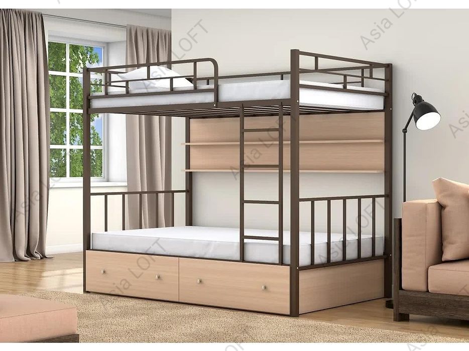 Металлическая Кровать, Лофт Стиле, Детская